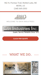 Mobile Screenshot of erinindustries.com